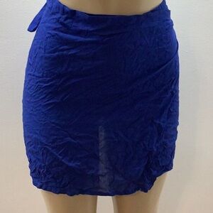 Zuliana Size Small Blue 100% Rayon Sarong. Made in USA.